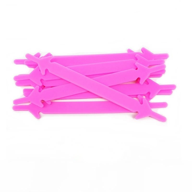 12pcs Silicone No-Tie Shoelaces for Sneakers