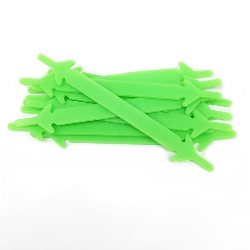 12pcs Silicone No-Tie Shoelaces for Sneakers