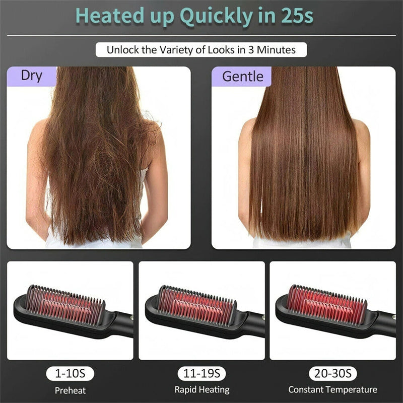 2-In-1 Hair Straightener & Curler with Negative Ion Technology