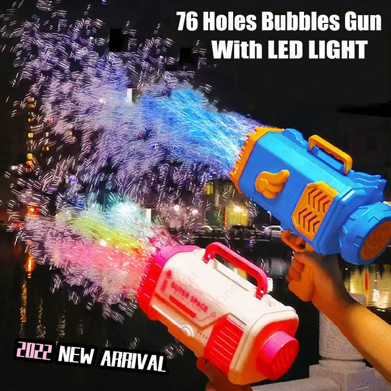 69-Hole Bubble Gun Rocket with Lights