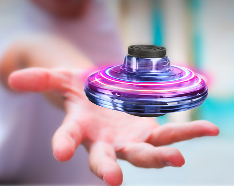 Mini LED UFO Drone Fingertip Spinner for Kids