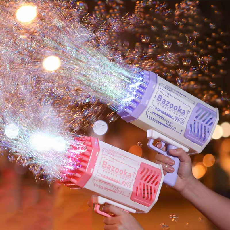 69-Hole Bubble Gun Rocket with Lights