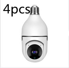 E27 Home 5G WiFi Alarm Monitor 1080P Bulb Camera 4X Zoom