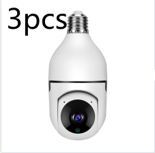 E27 Home 5G WiFi Alarm Monitor 1080P Bulb Camera 4X Zoom